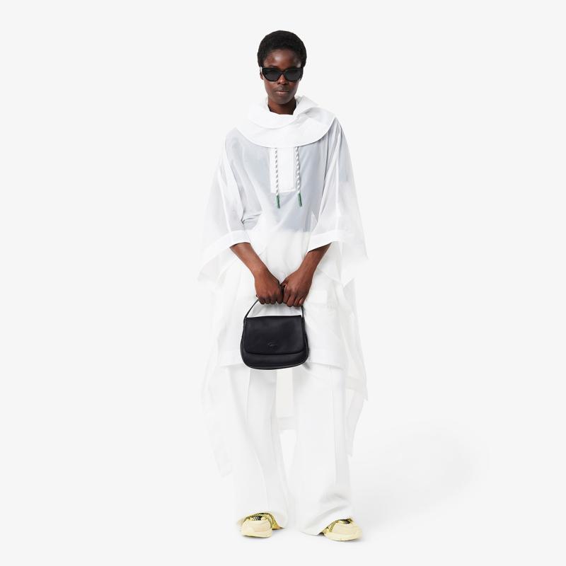 City Court Grain Leather Flap Close Bag - 9@3NF4707IE - LACOSTE