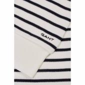 Ribbed Breton Half-Zip Sweatshirt - 3GW4200588 - GANT