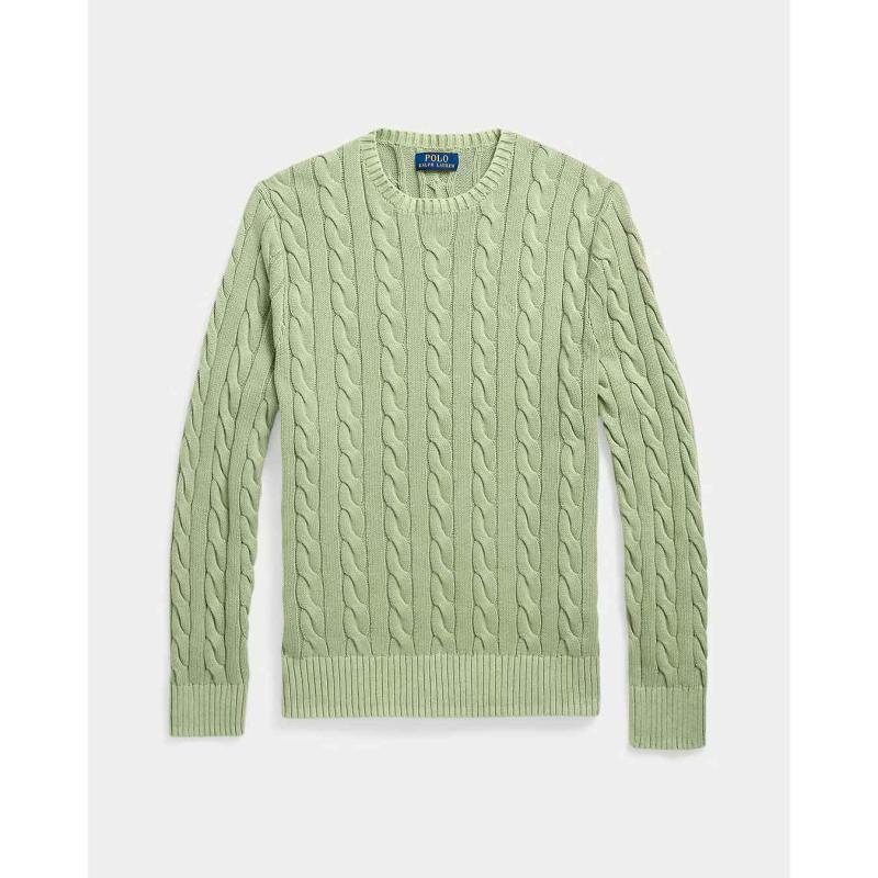 Cable-Knit Mineral-Dyed Cotton Jumper - 710965867002 - POLO RALPH LAUREN