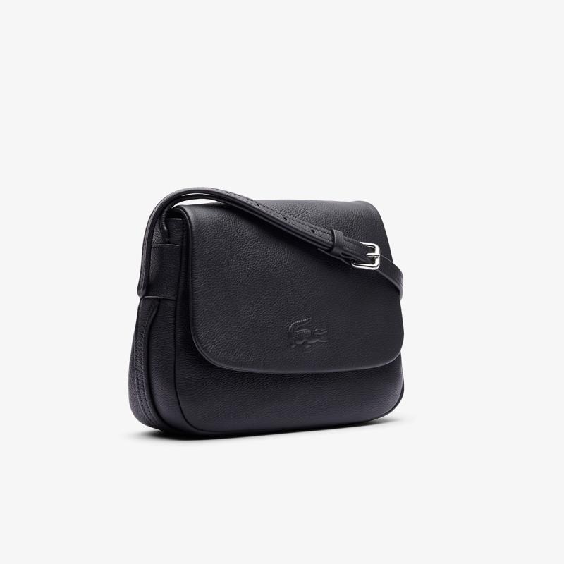 City Court Grain Leather Flap Close Bag - 9@3NF4707IE - LACOSTE