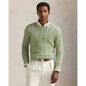 Cable-Knit Mineral-Dyed Cotton Jumper - 710965867002 - POLO RALPH LAUREN