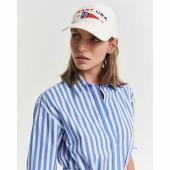 Striped Poplin Shirt Dress - 3GW4503397 - GANT