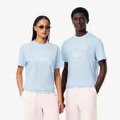 Unisex Signature Print Cotton T-Shirt - 3TH2733 - LACOSTE