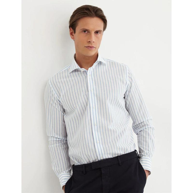 Stripe Linen Shirt - 536ML/81214 - XACUS