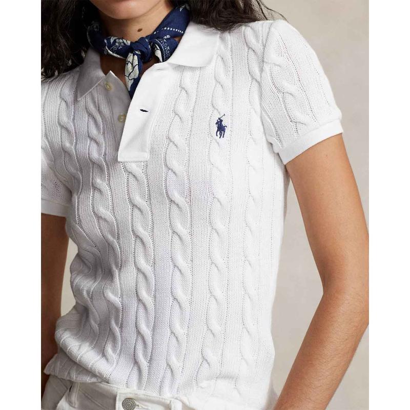 Cable-Knit Polo Shirt - 211943010001 - POLO RALPH LAUREN