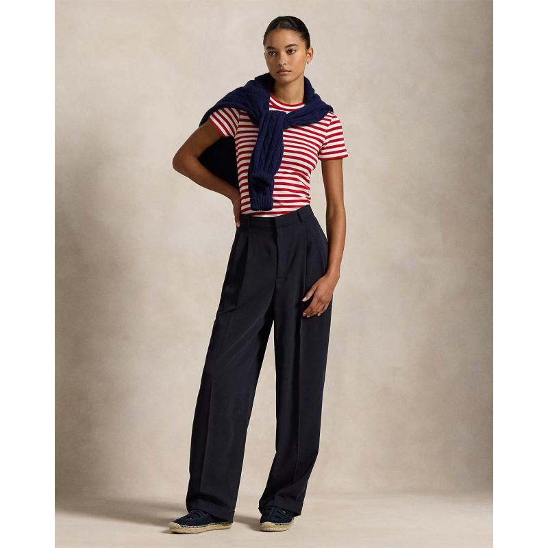 Striped Rib-Knit Cotton Crewneck T-Shirt - 211891520006 - POLO RALPH LAUREN