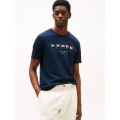 Multi-Flag Embroidery Crew Neck T-Shirt - MW0MW38616 - TOMMY HILFIGER