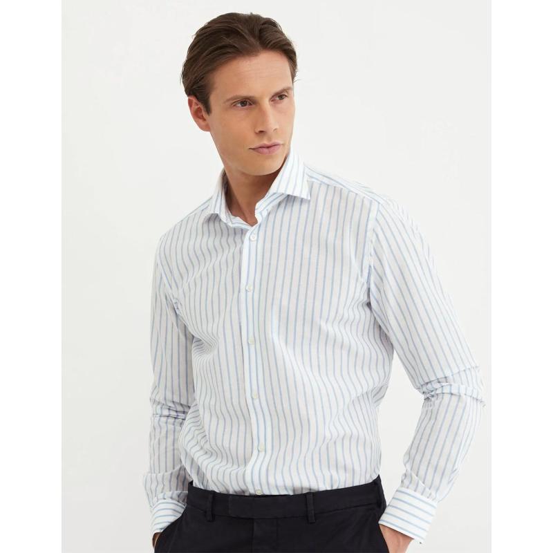 Stripe Linen Shirt - 536ML/81214 - XACUS