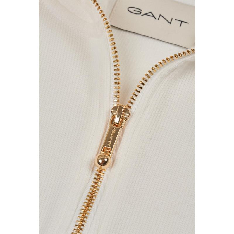 Ribbed Breton Half-Zip Sweatshirt - 3GW4200588 - GANT