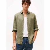 Regular Fit Pure Linen Shirt - 9@MW0MW34602 - TOMMY HILFIGER