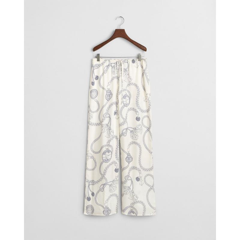 Relaxed Fit Sailing Print Drawstring Pants - 3GW4150359 - GANT