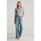 Rope Print Cotton Shirt - 3GW4300460 - GANT