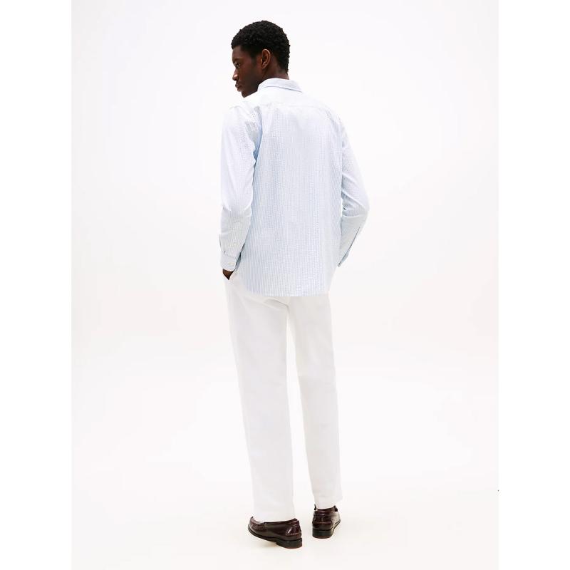 Regular Fit Seersucker Shirt - MW0MW38571 - TOMMY HILFIGER