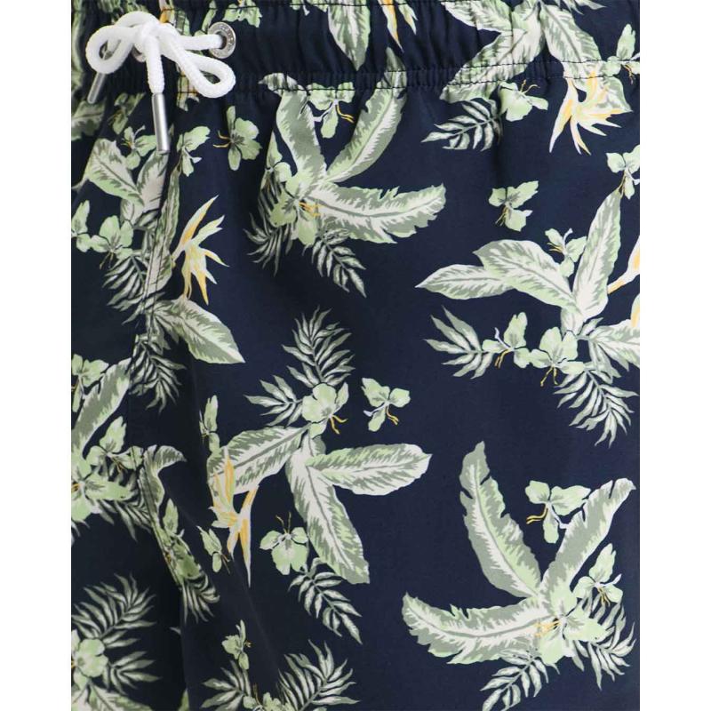 Tropical Leaves Print Swim Shorts - 3G922516013 - GANT