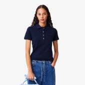 Women's L.12.D Slim Fit Stretch Mini Piqué Polo - 9@3PF5462 - LACOSTE