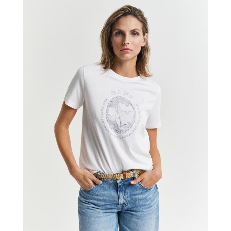 Graphic T-Shirt - 3GW4200590 - GANT