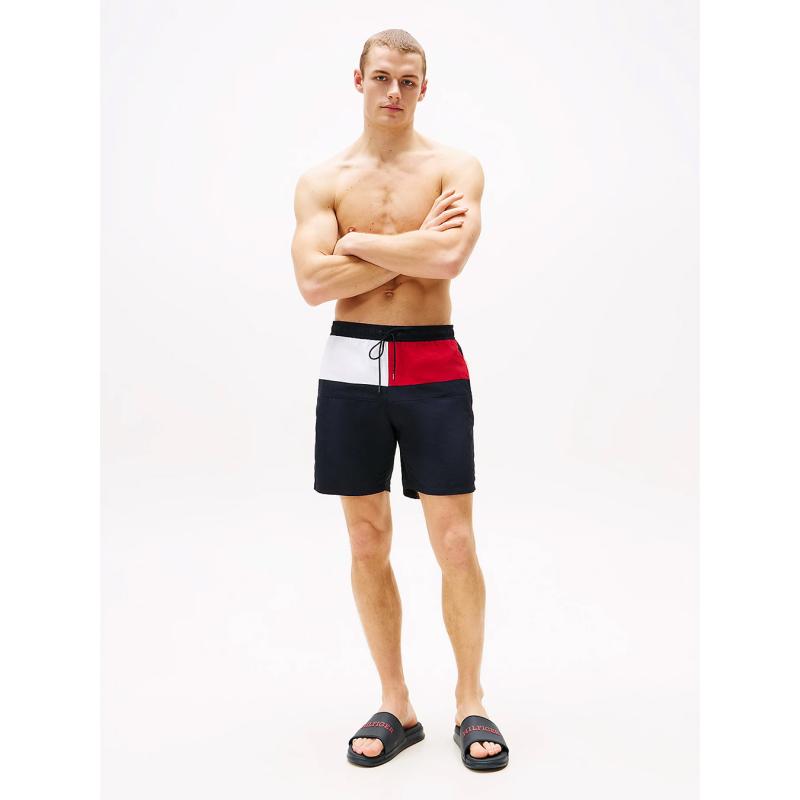 Textured Logo Pool Slides - FM0FM05430 - TOMMY HILFIGER