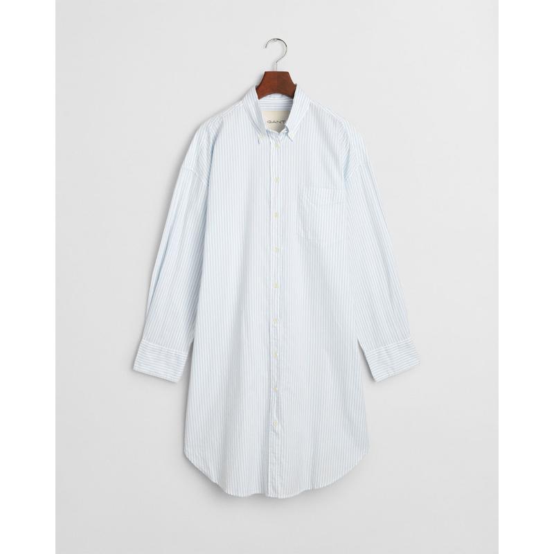Oversized Striped Luxury Oxford Dress - 3GW4503399 - GANT