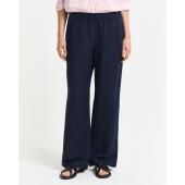 Relaxed Fit Linen Blend Pull-On Pants - 3GW4150348 - GANT
