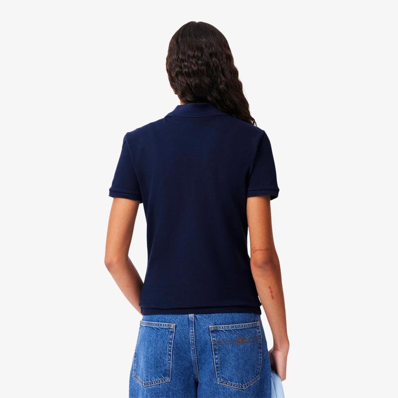 Women's L.12.D Slim Fit Stretch Mini Piqué Polo - 9@3PF5462 - LACOSTE