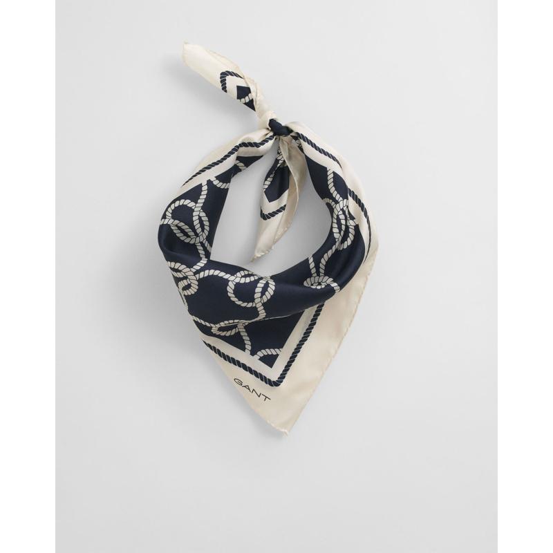 Rope Print Silk Scarf - 3GW4920242 - GANT
