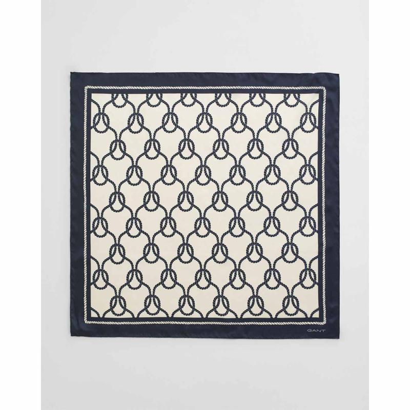 Rope Print Silk Scarf - 3GW4920242 - GANT