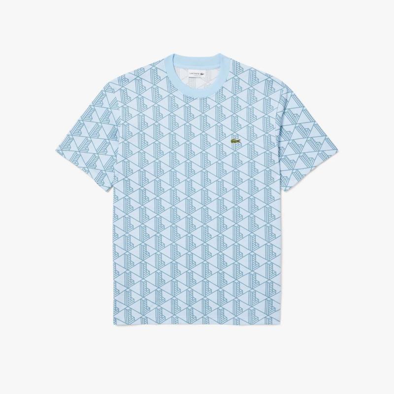 Men's Monogram Cotton T-Shirt - 3TH2831 - LACOSTE