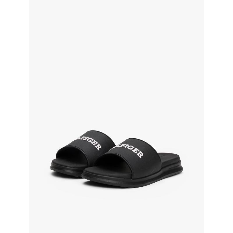 Textured Logo Pool Slides - FM0FM05430 - TOMMY HILFIGER