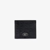 Men's Medium Monogram Leather Billfold - 9@3NH4400MR - LACOSTE