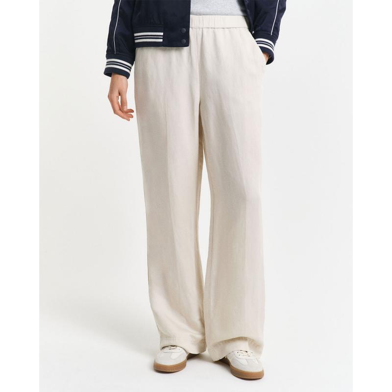 Relaxed Fit Linen Blend Pull-On Pants - 3GW4150348 - GANT