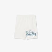 Men's Graphic Print Cotton Fleece Shorts - 3GH0286 - LACOSTE