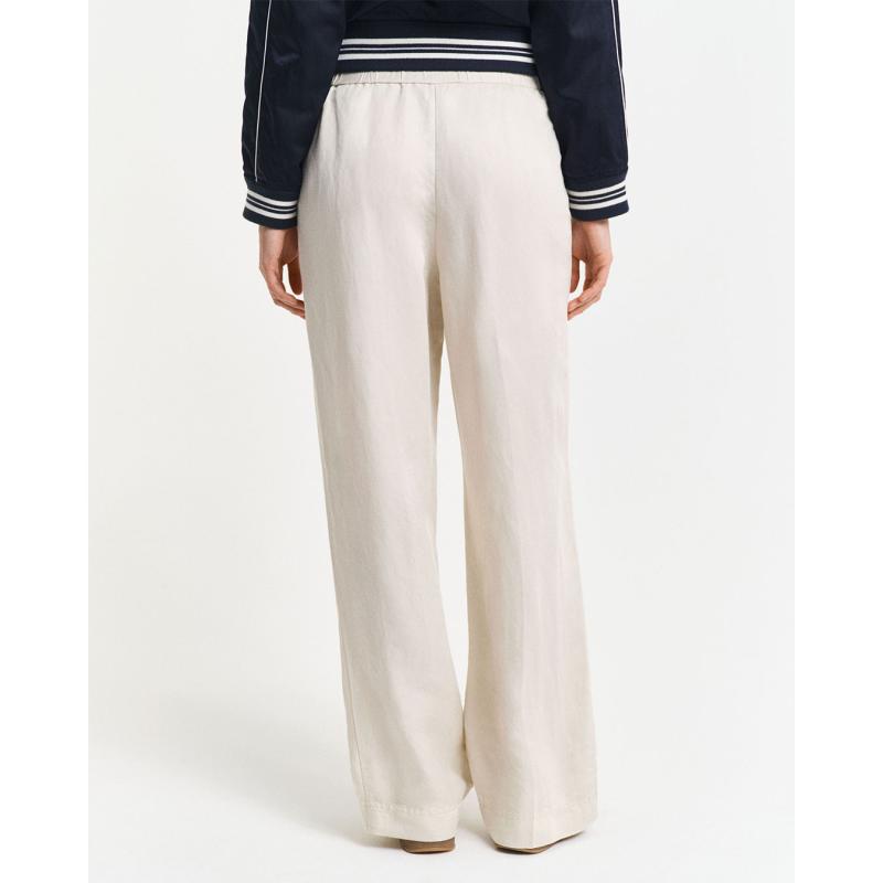 Relaxed Fit Linen Blend Pull-On Pants - 3GW4150348 - GANT