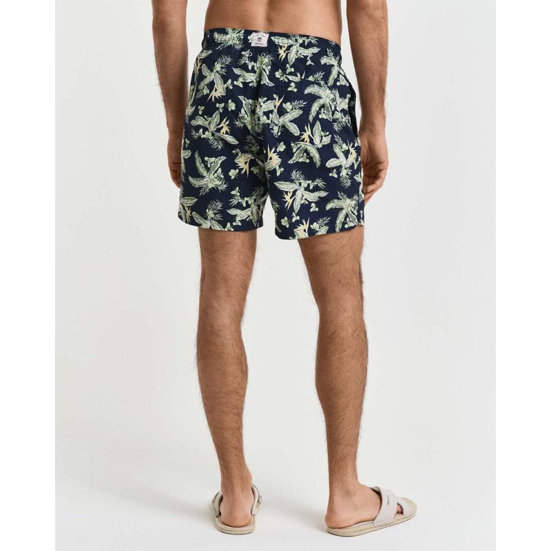 Tropical Leaves Print Swim Shorts - 3G922516013 - GANT