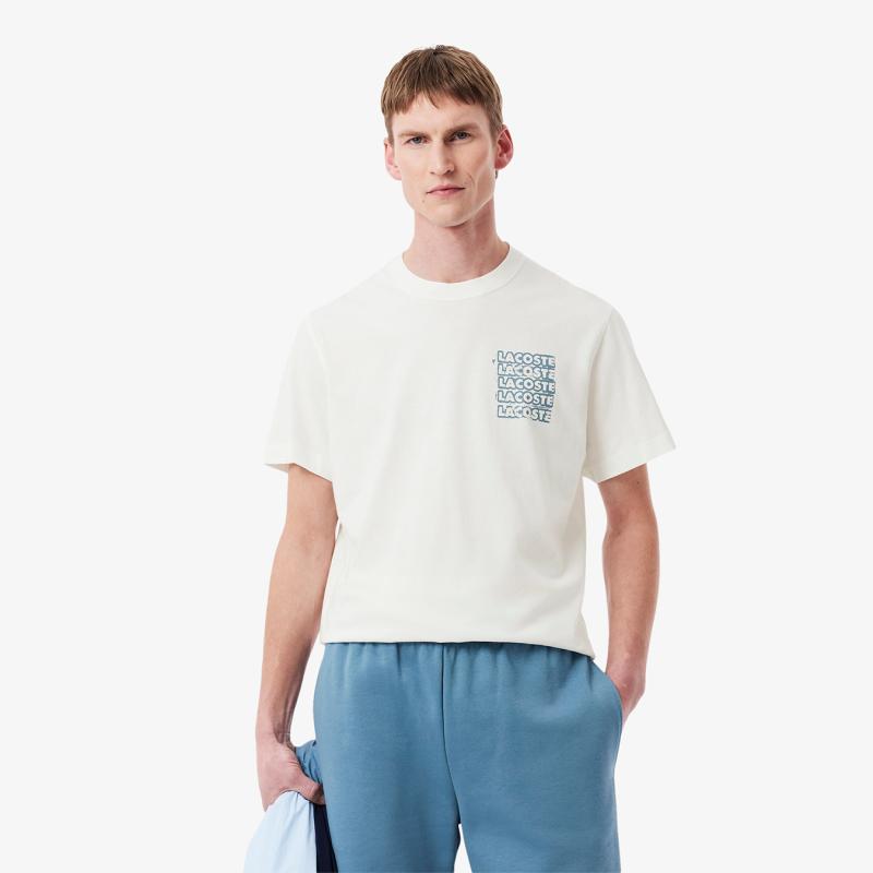 Men's Cotton Jersey Graphic T-Shirt - 3TH0288 - LACOSTE