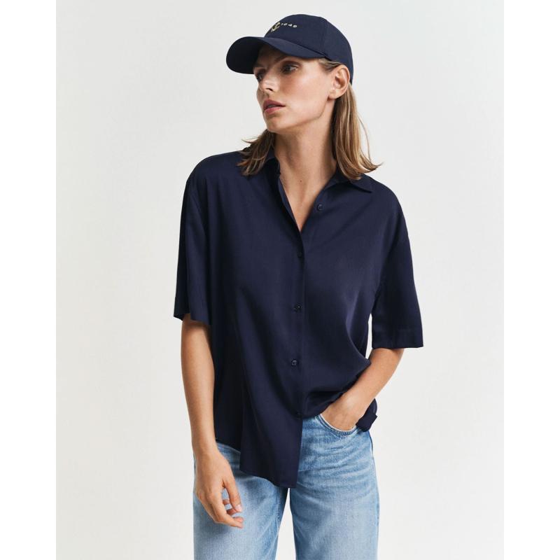 Short-Sleeve Shirt In Relaxed Fit - 3GW4300484 - GANT