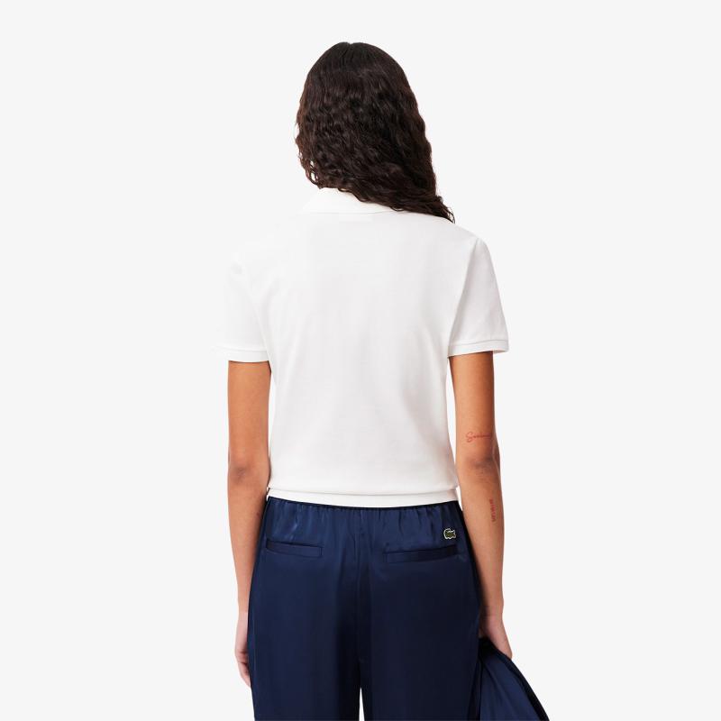 Women's L.12.D Slim Fit Stretch Mini Piqué Polo - 9@3PF5462 - LACOSTE