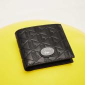 Men's Medium Monogram Leather Billfold - 9@3NH4400MR - LACOSTE