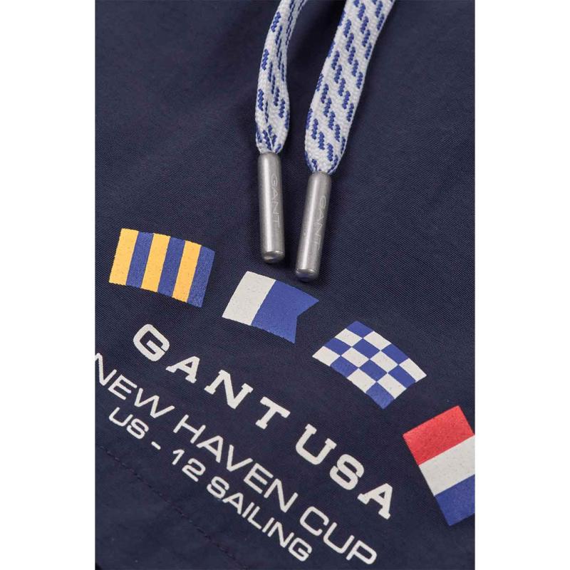 FLAG PRINT SWIM SHORTS MARINE - 3G922516016 - GANT