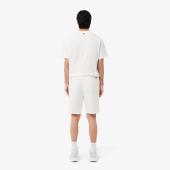Men's Graphic Print Cotton Fleece Shorts - 3GH0286 - LACOSTE