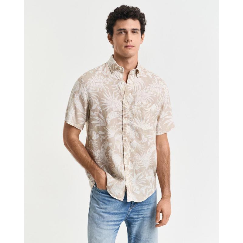 Botanical Print Linen Shirt - 3G3250088 - GANT