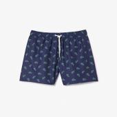 Men's Crocodile Print Swim Trunks - 9@3MH7188 - LACOSTE