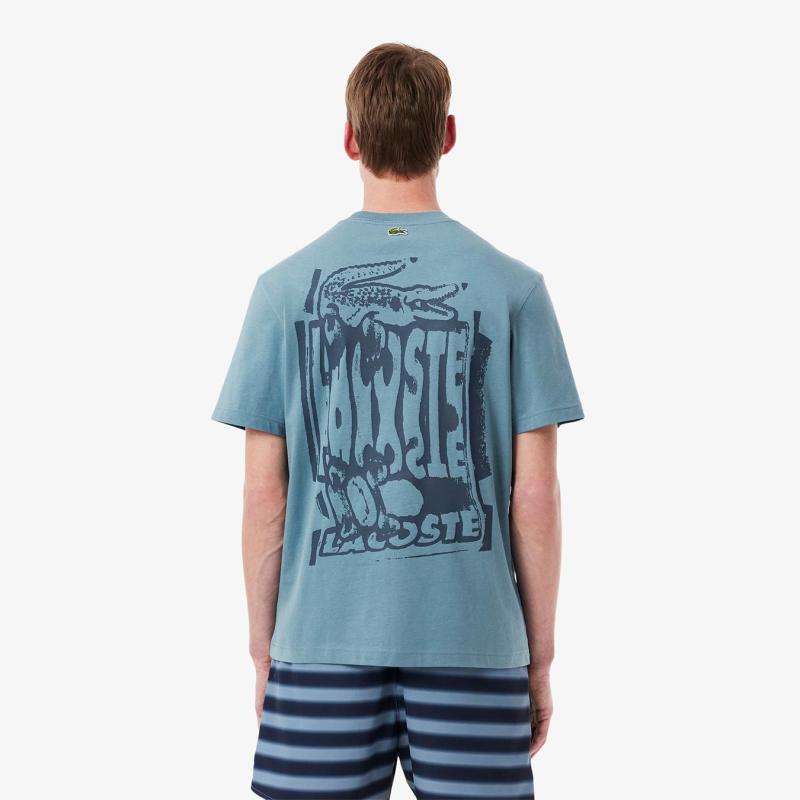 Men's Cotton Jersey Graphic T-Shirt - 3TH0288 - LACOSTE