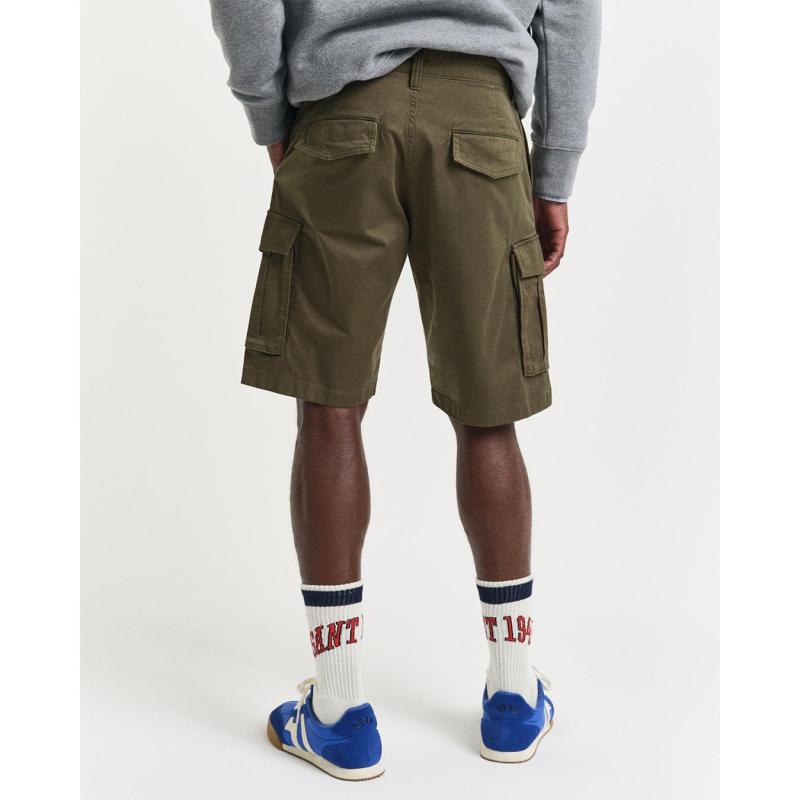 Relaxed Fit Twill Cargo Shorts - 9@3G205069 - GANT