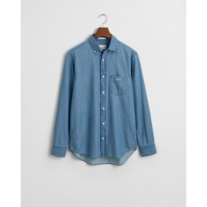 Men's Indigo Denim Shirt - 9@3G3000400 - GANT