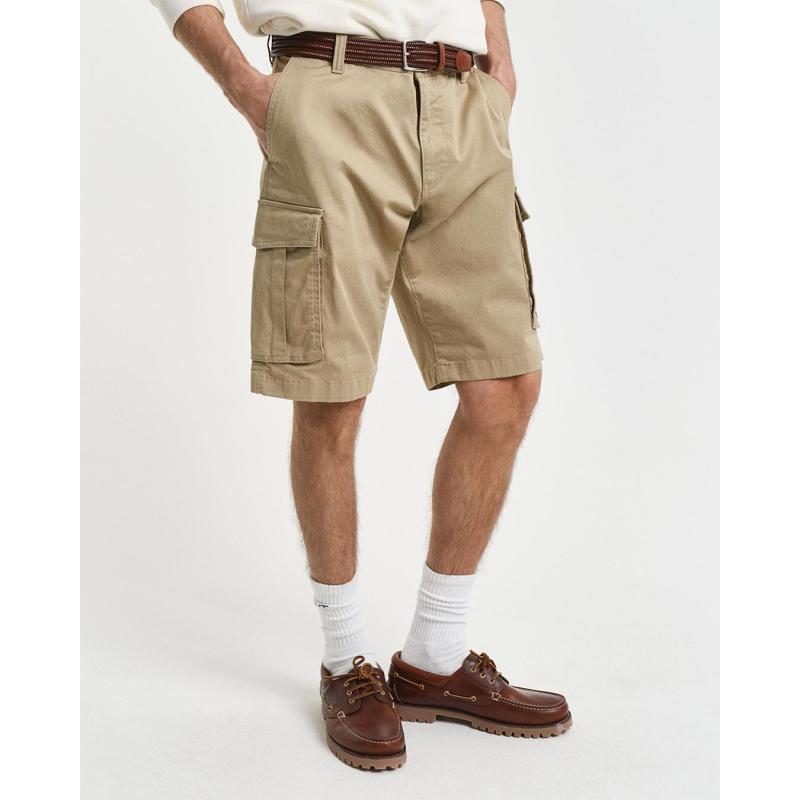 Relaxed Fit Twill Cargo Shorts - 9@3G205069 - GANT