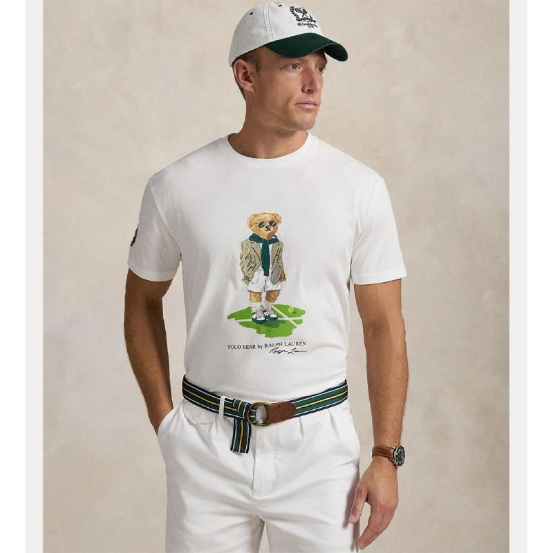 SHORT SLEEVE WHITE BEAR T-SHIRT - 710970519001 - POLO RALPH LAUREN