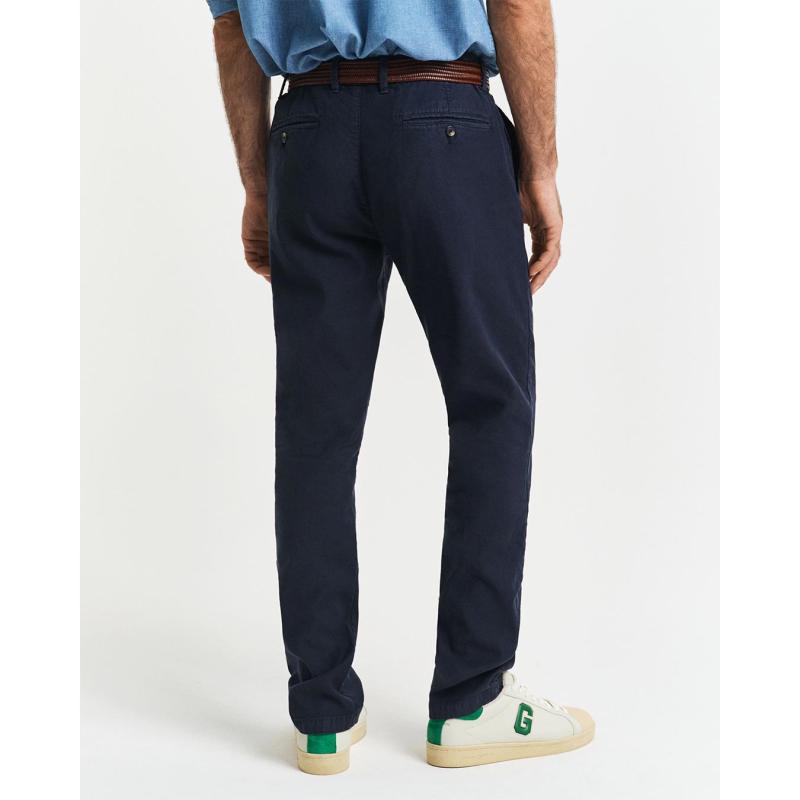 Slim Fit Cotton Linen Chinos - 3G1505342-34 - GANT