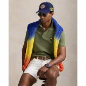 Custom Slim Polo Bear Mesh Polo Shirt - 710969633001 - POLO RALPH LAUREN