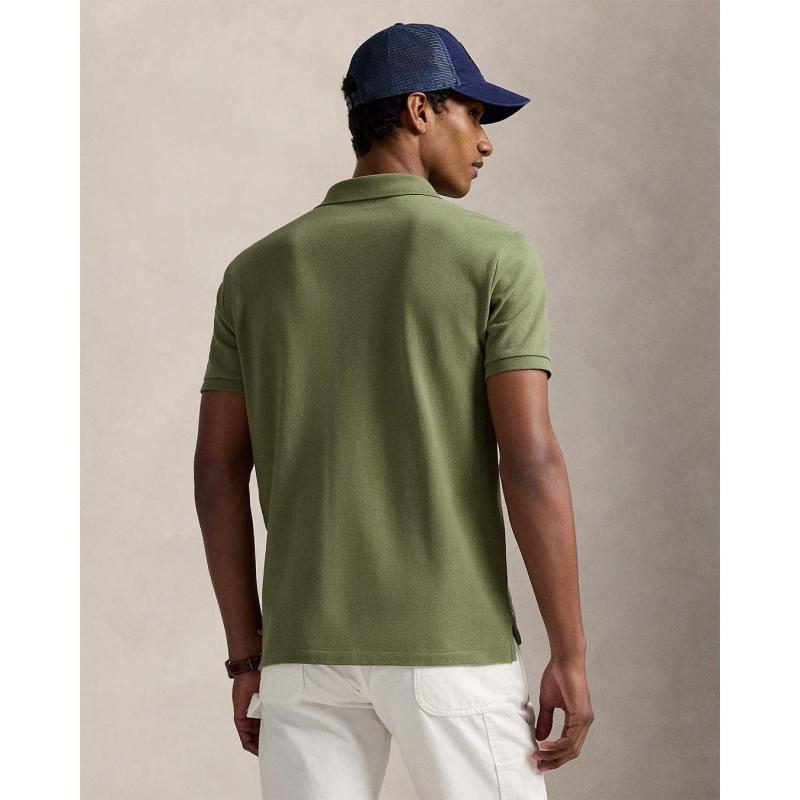 Custom Slim Polo Bear Mesh Polo Shirt - 710969633001 - POLO RALPH LAUREN