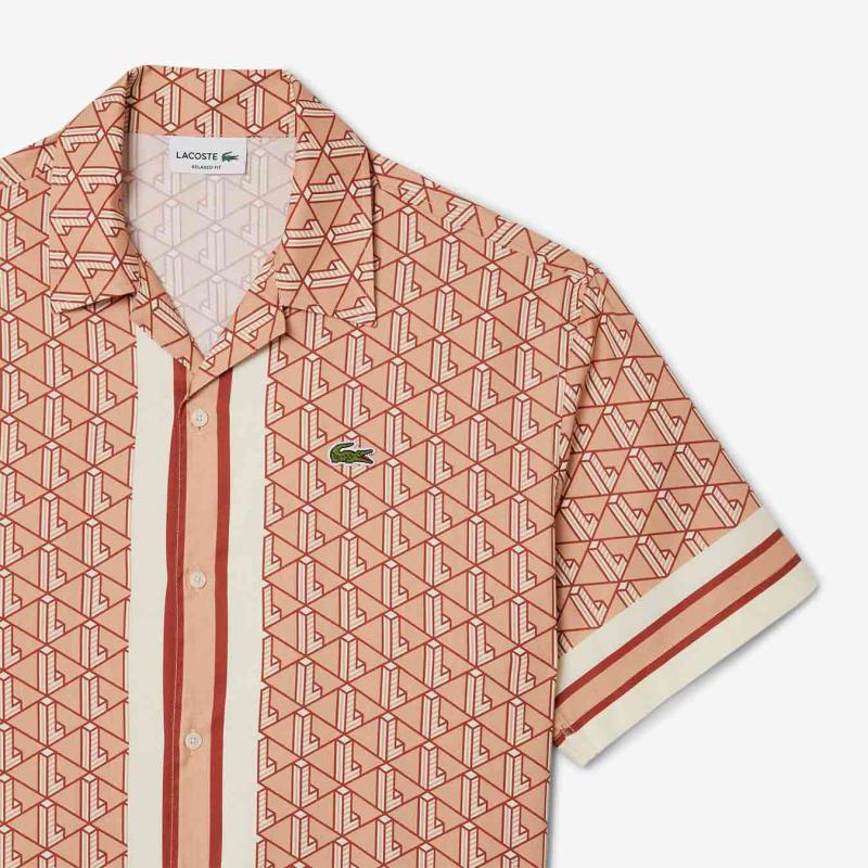 Straight Cut Monogram Shirt - 3CH9094 - LACOSTE